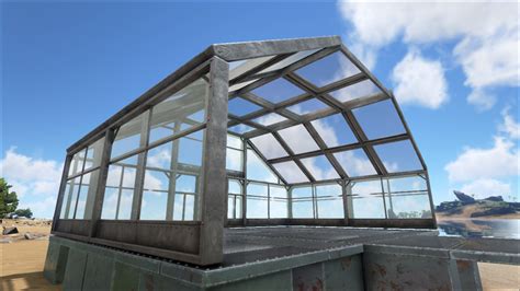 Used in conjunction with the roof. . Ark greenhouse wall